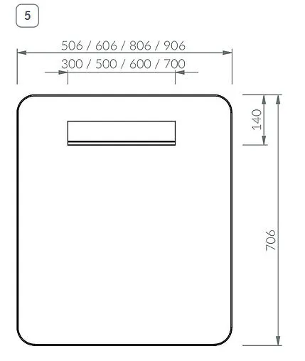 Зеркало с подсветкой Ravak Strip 80 белый X000001567