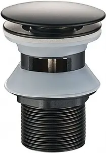 Выпуск автоматический для раковины с переливом Swedbe Attribut чёрный матовый 0004 Выпуск автоматический для раковины с переливом Swedbe Attribut чёрный матовый 0004, 1