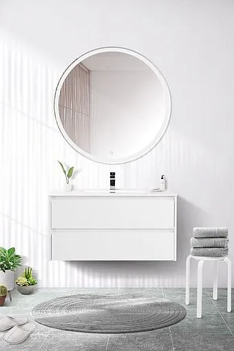 Тумба под умывальник подвесная BelBagno KRAFT 90 Bianco Opaco KRAFT-900-2C-SO-BO