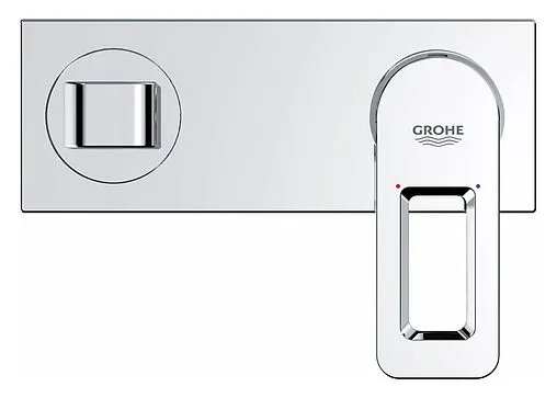 Смеситель для раковины из стены Grohe Quadra хром 19479000