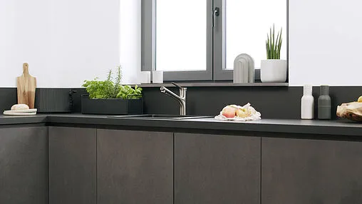 Смеситель для кухни с выдвижным изливом Hansgrohe Zesis M33 150 2jet sBox lite под сталь 74803800