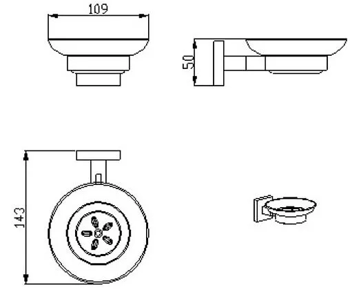 Мыльница SMARTsant Модерн хром SM02070AA