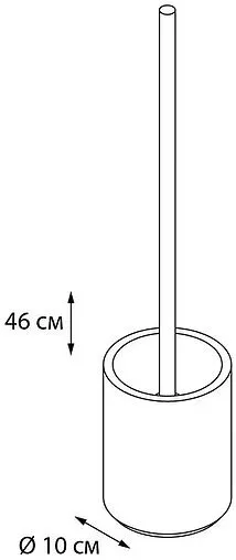 Ёршик для унитаза Fixsen Coil серый/с рисунком FX-250-5