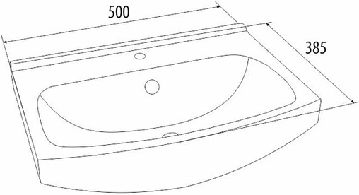 Раковина Milardo Wash Basin 50 белый 0035000M28