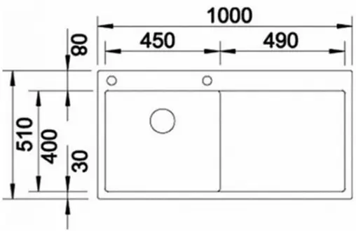 Мойка кухонная Blanco Claron 5 S-IF/А 100 L нержавеющая сталь 521626