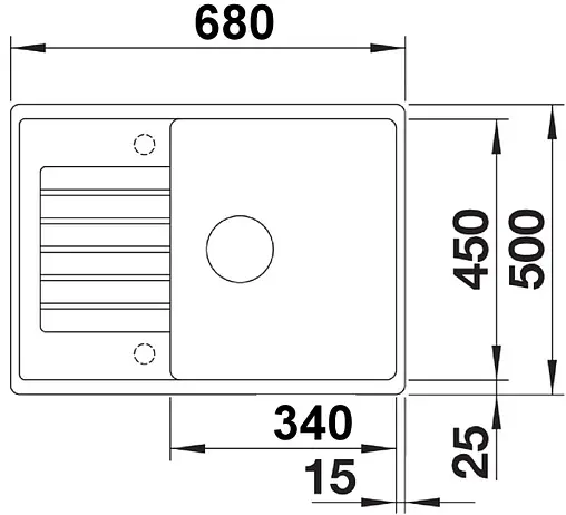 Мойка кухонная Blanco Zia 45 S Compact 68 кофе 524730