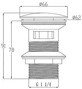 Выпуск автоматический для раковины с переливом Swedbe Attribut чёрный матовый 0004 Выпуск автоматический для раковины с переливом Swedbe Attribut чёрный матовый 0004, 2