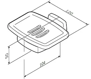 Мыльница Am.Pm Gem хром A9034200 Мыльница Am.Pm Gem хром A9034200, 2