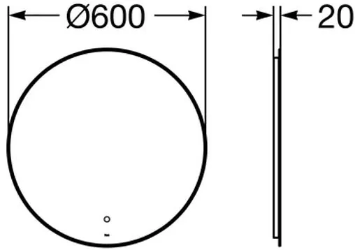 Зеркало с подсветкой Roca Luna 60 ZRU9307557