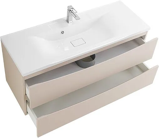 Тумба-умывальник подвесная BelBagno MARINO 120 Crema Opaco MARINO-1200-2C-SO-CO-P+BB1200/450-LV-MR-PR