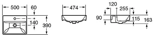 Раковина Roca Oleta 50 белый 3274C300Y