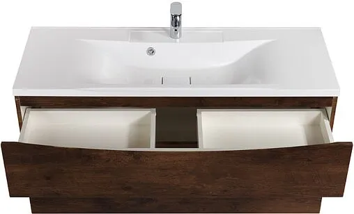 Тумба-умывальник подвесная BelBagno MARINO-H60 120 Rovere Moro MARINO-H60-1200-2C-SO-RW-P+BB1200/450-LV-MR-PR