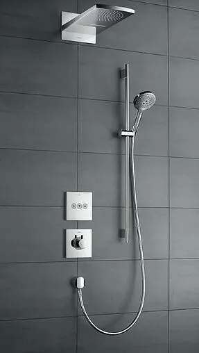Вентиль переключающий на 3 потребителя Hansgrohe ShowerSelect чёрный матовый 15764670