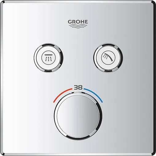 Термостат для 2 потребителей Grohe Grohtherm SmartControl хром 29124000