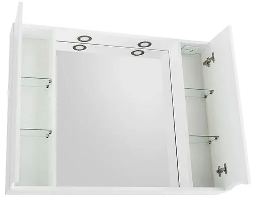 Шкаф-зеркало BelBagno FLY-MARINO 100 Bianco Lucido MARINO-SPC-1000/750-2A-BL-P