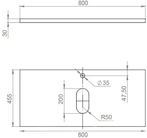 Столешница Uperwood UPD Tanos чёрный матовый 293020562