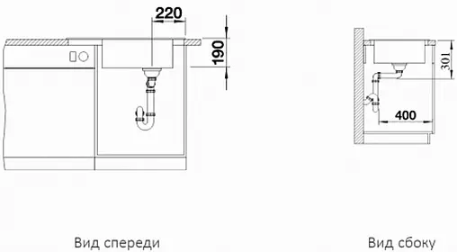 Мойка кухонная Blanco Elon XL 6 S 78 белый 524838