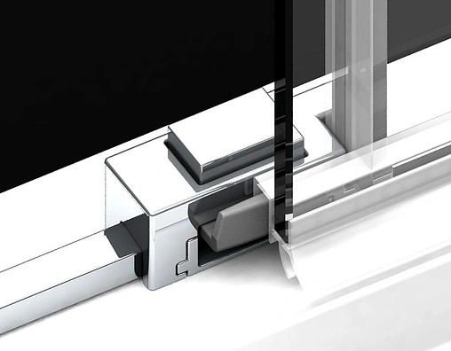 Душевая дверь 1200мм прозрачное стекло Radaway Idea KDD 120 R 387064-01-01R