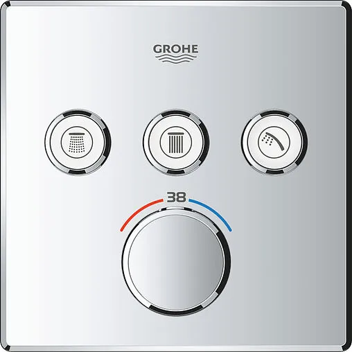 Термостат для 3 потребителей Grohe Grohtherm SmartControl хром 29126000