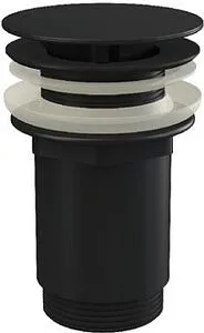 Выпуск без перекрытия для раковины без перелива Ravak чёрный матовый X01762 Выпуск без перекрытия для раковины без перелива Ravak чёрный матовый X01762, 1