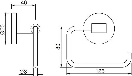 Держатель туалетной бумаги Jaquar Continental хром ACN-CHR-1151N