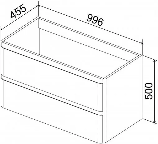 Тумба-умывальник подвесная BelBagno ALBANO 100 Cemento Verona Grigio ALBANO-1000-2C-SO-CVG+