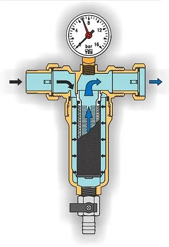 Фильтр тонкой очистки воды ½&quot;н x ½&quot;н Tiemme 3130N 3130001