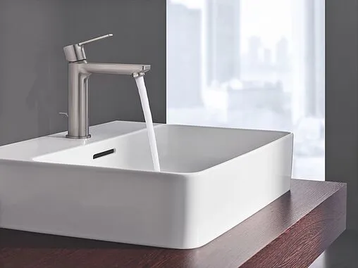 Смеситель для раковины Grohe Lineare полированная сталь 32114DC1