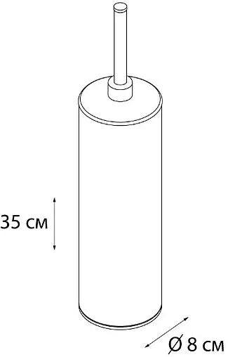 Ёршик для унитаза Fixsen Plank хром FX-442