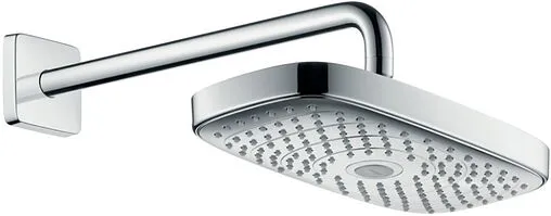 Лейка верхнего душа с настенным креплением Hansgrohe Raindance Select E 300 2jet хром 27385000