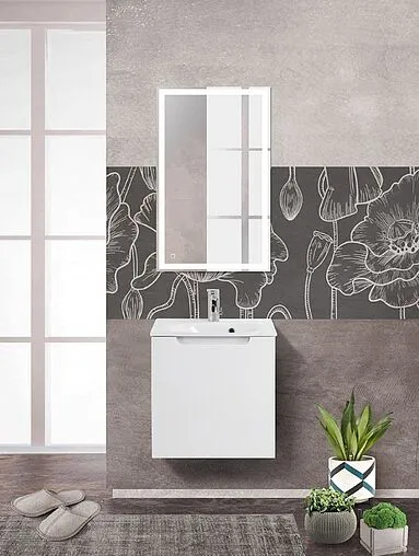 Тумба-умывальник подвесная BelBagno ETNA 60 Bianco Lucido ETNA-600-1C-SO-BL-P+