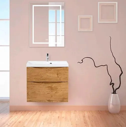 Зеркало с подсветкой BelBagno KRAFT 88.5x78.5 с подогревом сатин SPC-KRAFT-885-785-TCH-WARM