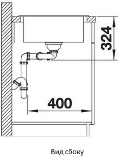 Мойка кухонная Blanco Legra 8 S 116 черный 526088