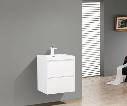 Тумба-умывальник подвесная BelBagno PIETRA MINI 50 Bianco Lucido PIETRA MINI-500-2C-SO-BL+BB-500-PM-LVB