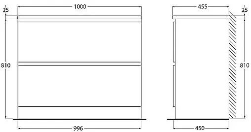 Тумба-умывальник подвесная BelBagno ALBANO 100 Pino Scania ALBANO-1000-2C-PIA-PS+