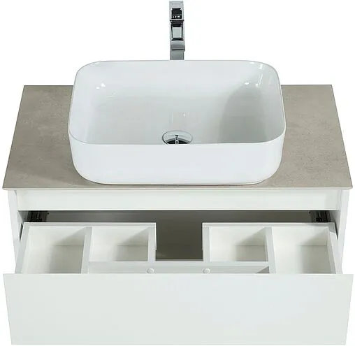 Тумба-умывальник подвесная BelBagno KRAFT 80 Bianco Opaco KRAFT-800-2C-SO-BO+