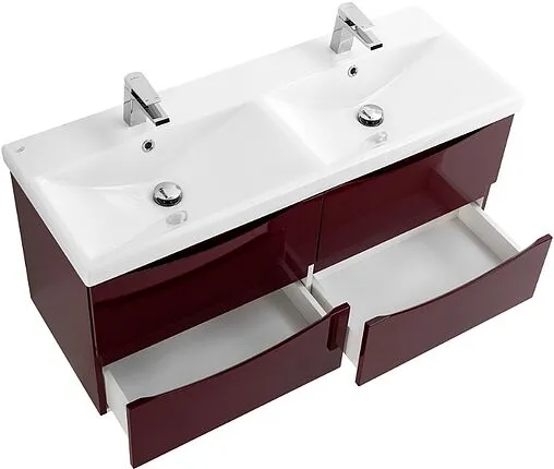 Тумба-умывальник подвесная BelBagno MARINO-CER 120 Bordo Lucido MARINO-CER-1200-4C-SO-2-BRDL-P+BB-0325-120-2-LVB