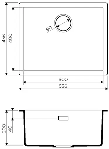 Мойка кухонная Omoikiri Yamakawa 55-U/I-GB графит 4993780