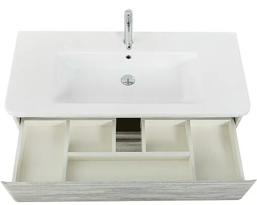 Тумба-умывальник подвесная BelBagno ALBANO-CER 105 Rovere Vintage Bianco ALBANO-CER-1050-2C-SO-RVB+12105-KL