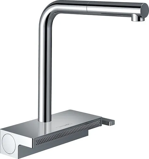 Смеситель для кухни с выдвижным изливом Hansgrohe Aquno Select M81 250 2jet sBox хром 73830000