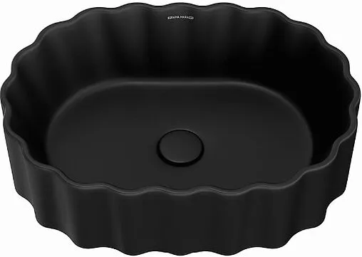 Раковина Kerama Marazzi Artbasin Conchiglia 50 чёрный матовый CC.wb.50\BLK.M