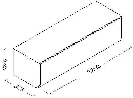 Комод ISVEA Marino 120 серый дуб 23SQ1017120I