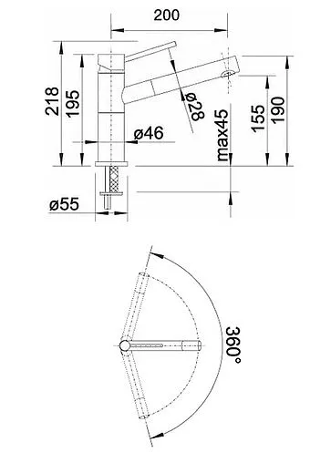 Смеситель для кухни Blanco Alta Compact белый 515317