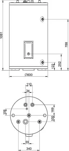 Бойлер комбинированного нагрева Baxi UBC 150 (24 кВт) CNEWT150S01