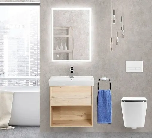 Зеркало с подсветкой BelBagno 65x80 SPC-GRT-650-800-LED-TCH