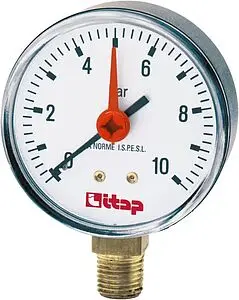 Манометр радиальный Itap 63мм 10 бар ¼" 482B014 Манометр радиальный Itap 63мм 10 бар ¼" 482B014, 3