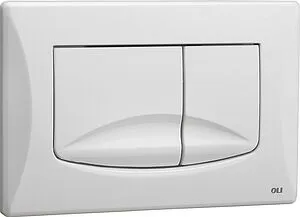 Клавиша смыва для унитаза OLI River 638501 белый глянцевый Клавиша смыва для унитаза OLI River 638501 белый глянцевый, 1