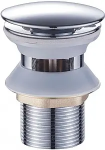 Выпуск автоматический для раковины с переливом Swedbe Attribut хром 0003 Выпуск автоматический для раковины с переливом Swedbe Attribut хром 0003, 1