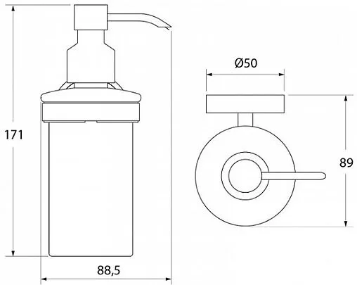 Дозатор для жидкого мыла IDDIS Calipso хром CALMBG0i46