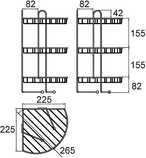 Полка Milardo Shelf хром 110WC30M44